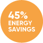 45% Energy Savings