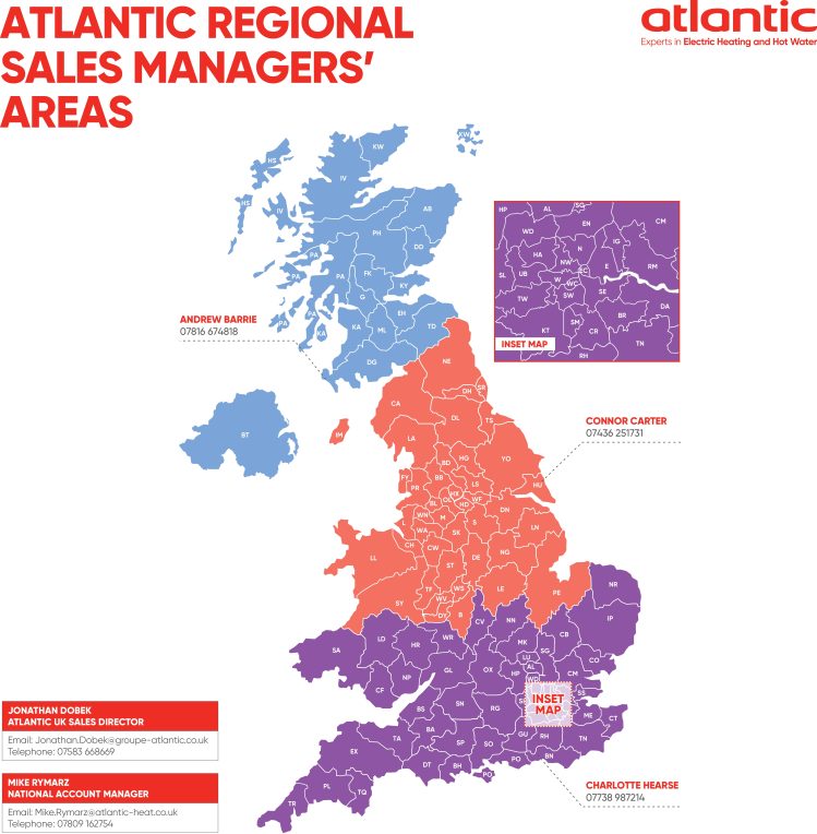 Atlantic Sales Team Map